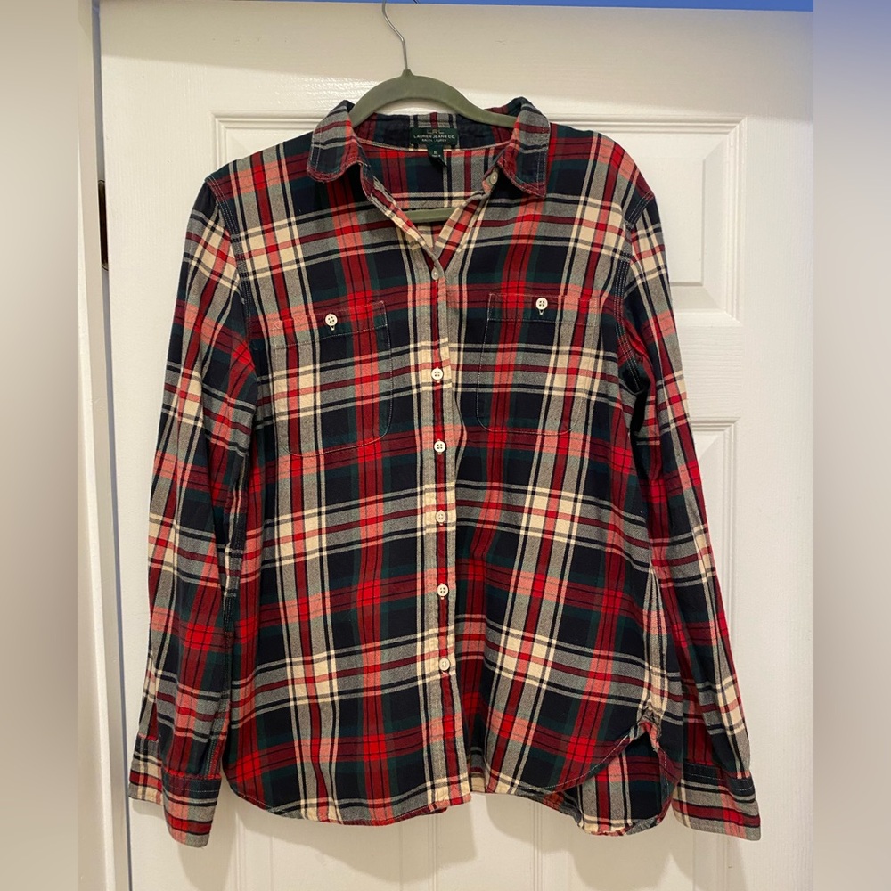 Ralph Lauren Jeans Co. red plaid flannel